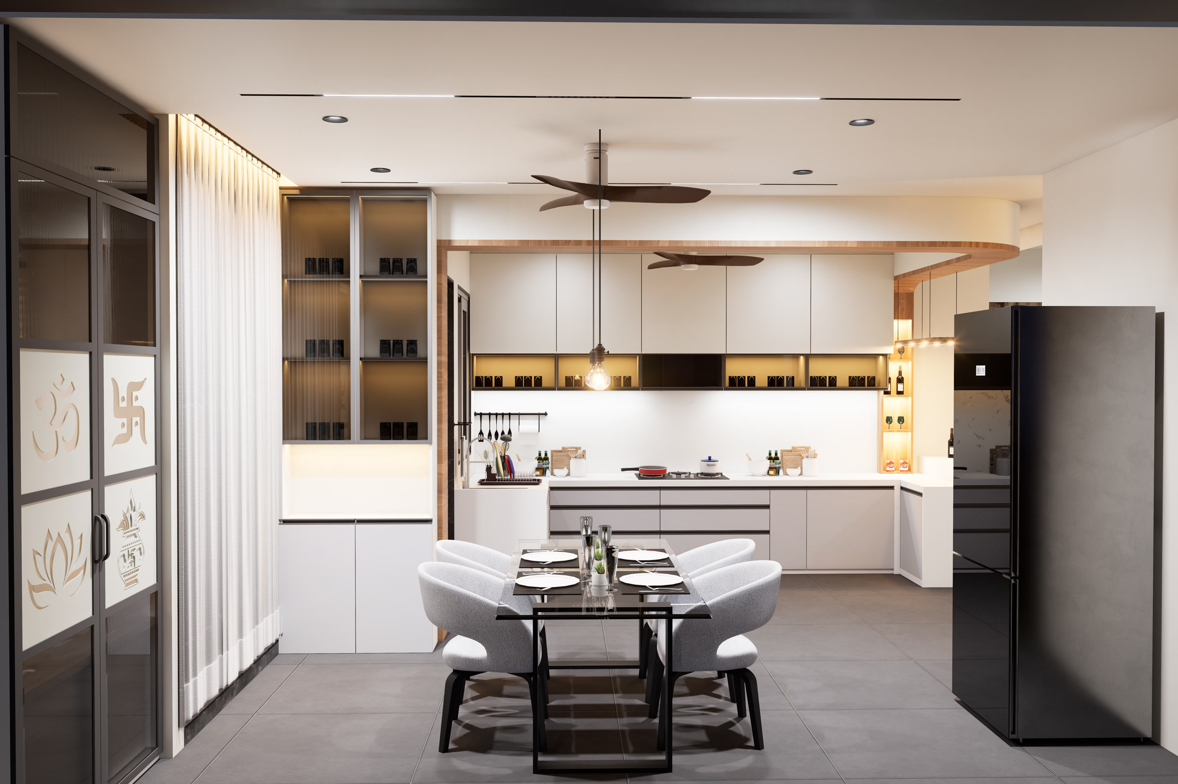 Contemporary modular kitchen